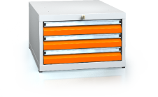 Unterbaublöcke für Werkbänke 351 x 555 x 600 - 3x Schubladen